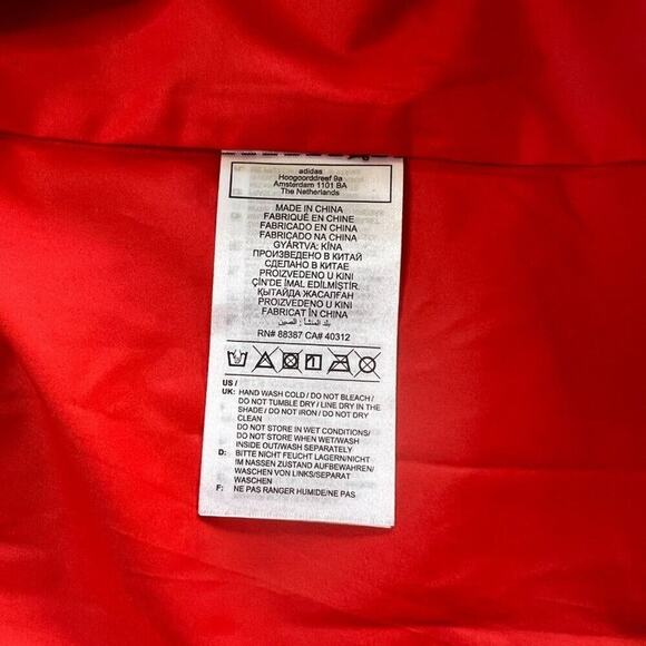 Adidas x Ivy Park Snake Print Sequin Duster Coat Red V Necl Womens M NWT Holiday - Picture 14 of 16